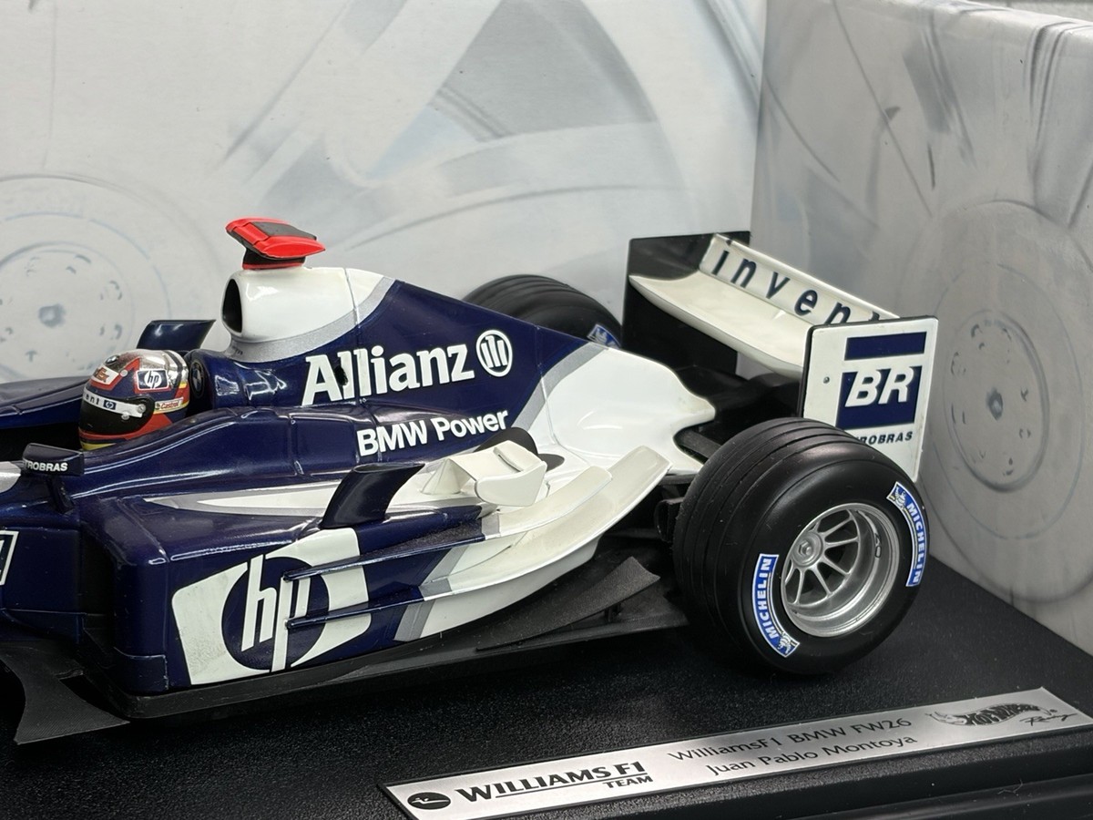 1:18 *BOXED* HOT WHEELS F1 Formula 1 WILLIAMS FW26 MONTOYA 2004