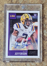2020 Panini Score Justin Jefferson #430 RC Rookie Card Auto Signed Vikings. rookie card picture