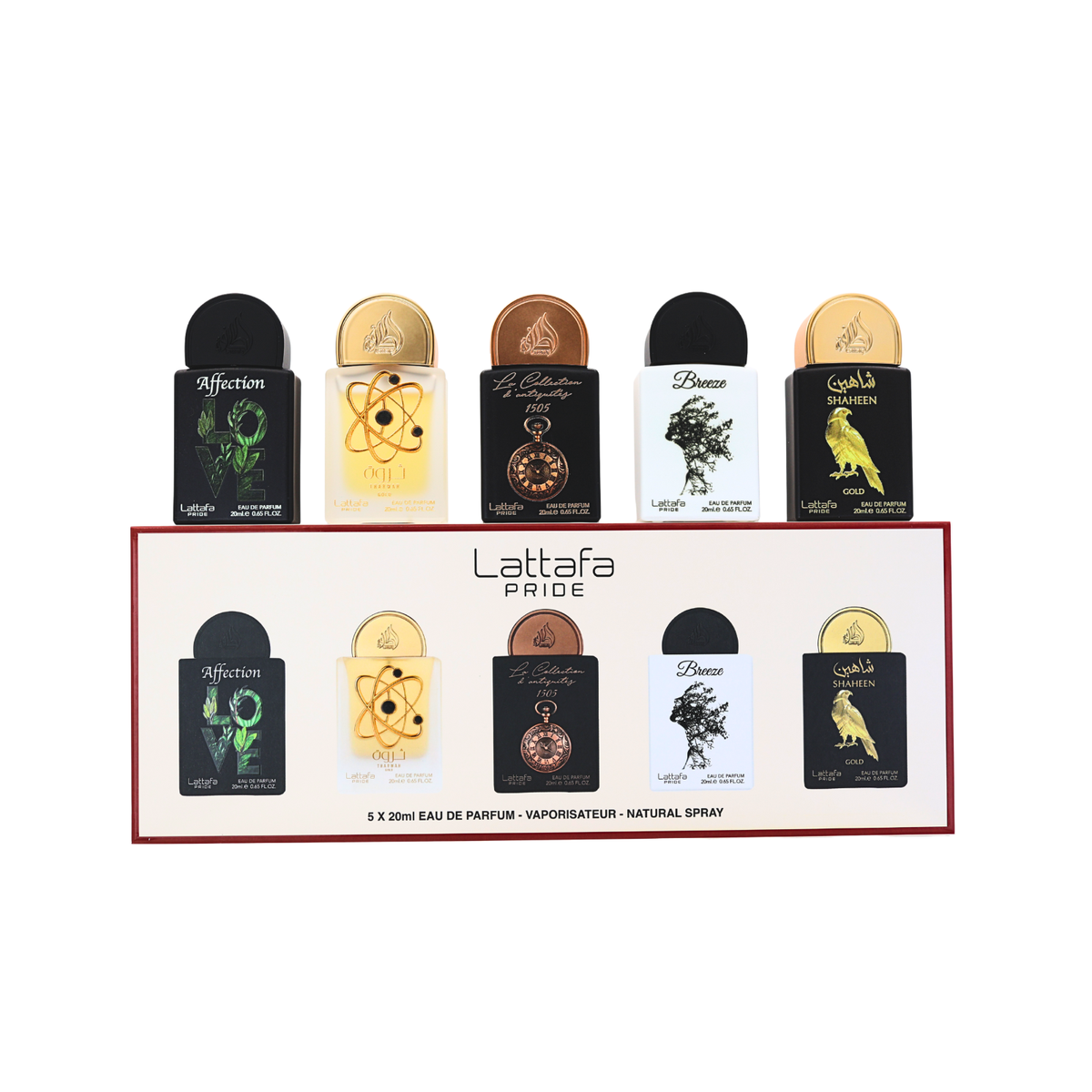 Lattafa Pride Collection No.1 Gift Set EDP 5 x 20ml Spray For