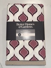 Better Homes Gardens 100 Cotton 72" x 45", 2 Yards Precut Fabric Purple NEW