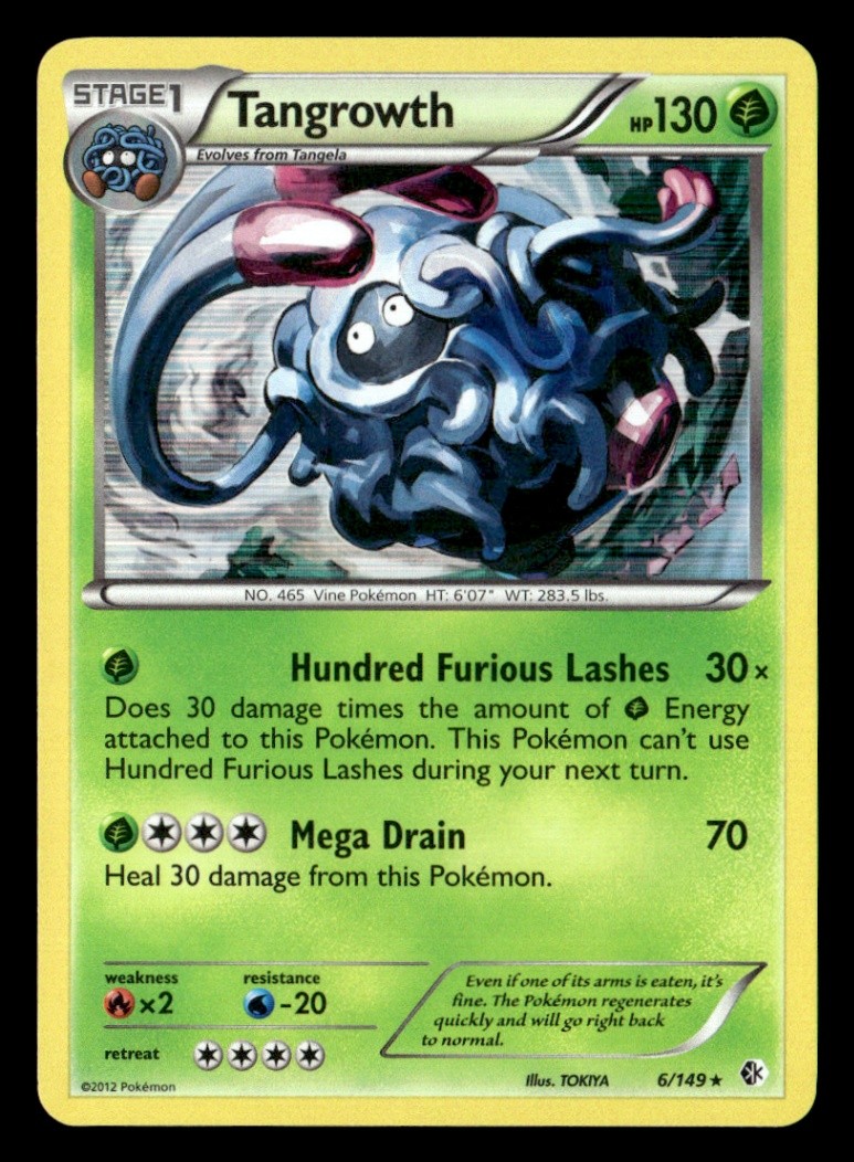 Tangrowth Holo Rare Boundaries Crossed 6/149 LP Pokémon TCG