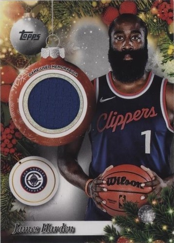 2025-26 Topps Holiday SSV-AE James Harden Snow Variation SSP 