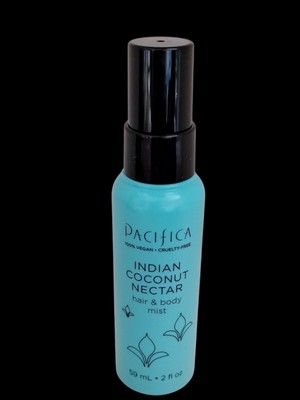 Mini PACIFICA HAIR & BODY MIST Indian Coconut Nectar 2 fl oz VANILLA AMBER