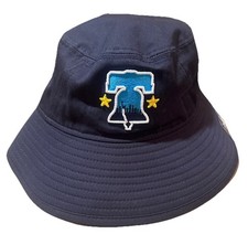 New Era Philadelphia Phillies Navy Blue Liberty Bell Logo BucketHat NWT MLB L/XL