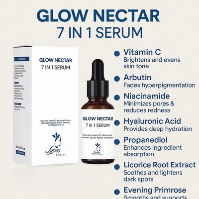 7 In 1 Serum |Hyaluronic Acid | Vitamin C | Arbutin | Niacinamide | Panthenol