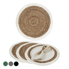 Platzset Tischset Boho, Platzmatte Tisch Deko, Dekorationsunterlage Seegras 30cm