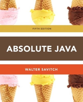 ABSOLUTE JAVA (5TH EDITION) By Walter Savitch & Kenrick Mock **BRAND NEW**