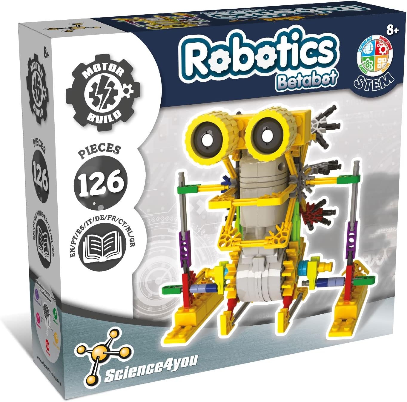 Science4you Robotics Betabot - Robot Building Toy for Kids Age 8-14, Kit with 1