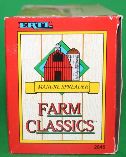 ERTL Manure Spreader Farm Classics 1:43 Scale Die-Cast, Hitch, Model #2846 - Picture 2 of 8
