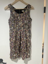 Anthropologie Leifsdottir 100% Silk Dress Multicolor Floral Women’s Size 0