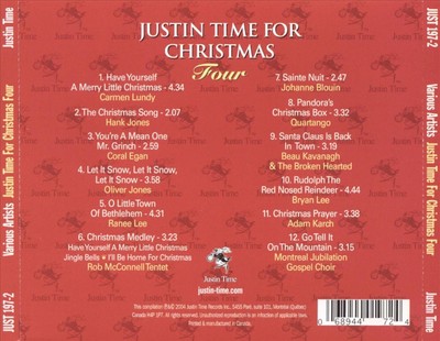 VARIOUS ARTISTS - JUSTIN TIME FOR CHRISTMAS, VOL. 4 NEW CD