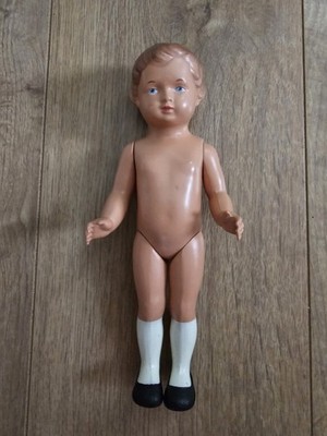 Vintage Schildkrot Deutsche Zelluloid Puppe.