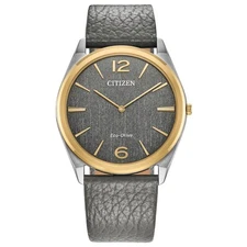Citizen Men's Sapphire Crystal Solar Eco-Drive Gray Watch 38 MM AR3124-07H