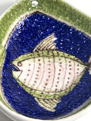 Posacenere portacenere vintage MCM Raymor Pottery Italy • Art Glass Cottagecore - Foto 5 di 5