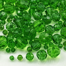 480Pcs Crystal Glass Beads 3Mm 4Mm 6Mm 8Mm 10Mm round Faceted Glass Spacer