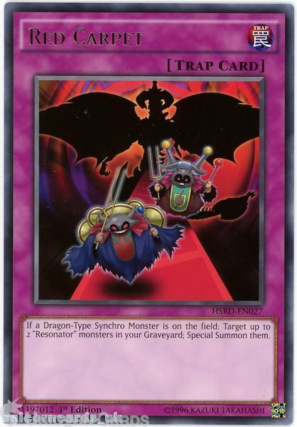 HSRD-EN027 Red Carpet Rare 1st edition Mint YuGiOh Card