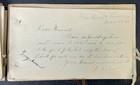 Antique 1896 /97 Clarksville Academy, TN Hand Made Autograph Book W/ Hair Sample — photo 7