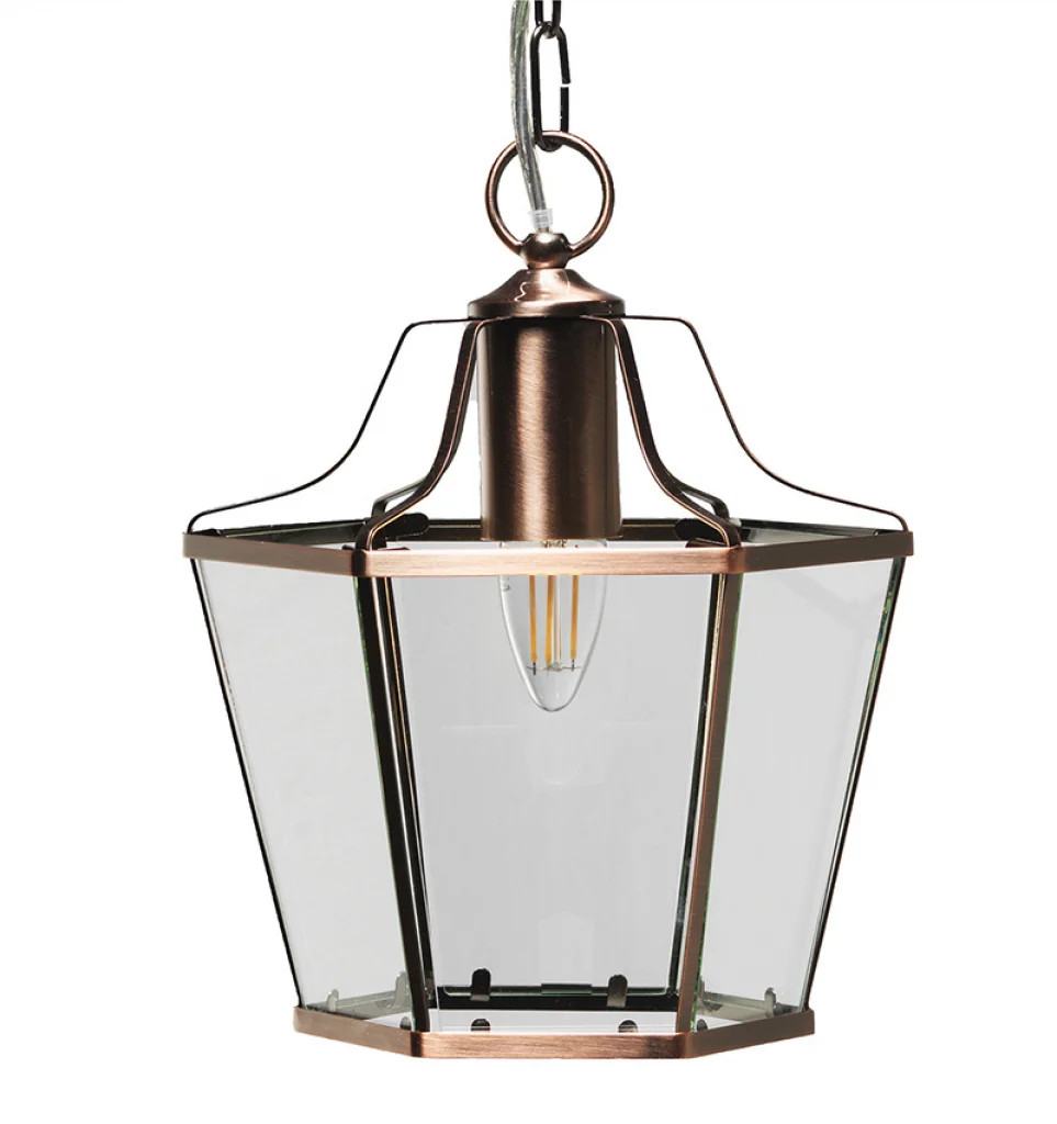 Ceiling Light Copper Dulverton Oaks Lighting 1044 CU