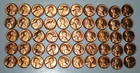 1954-S Lincoln Wheat Penny Roll  Uncirculated Red 50 Coin Roll  RL100