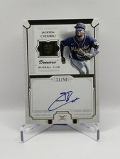 2024 Topps Definitive Rookie Auto Jackson Chourio 33/50 #DRA-JC Brewers RC