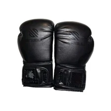 MMA Uni Sex Black Sanabul Gel Boxing Training Faux Leather Box Gloves 10 Oz