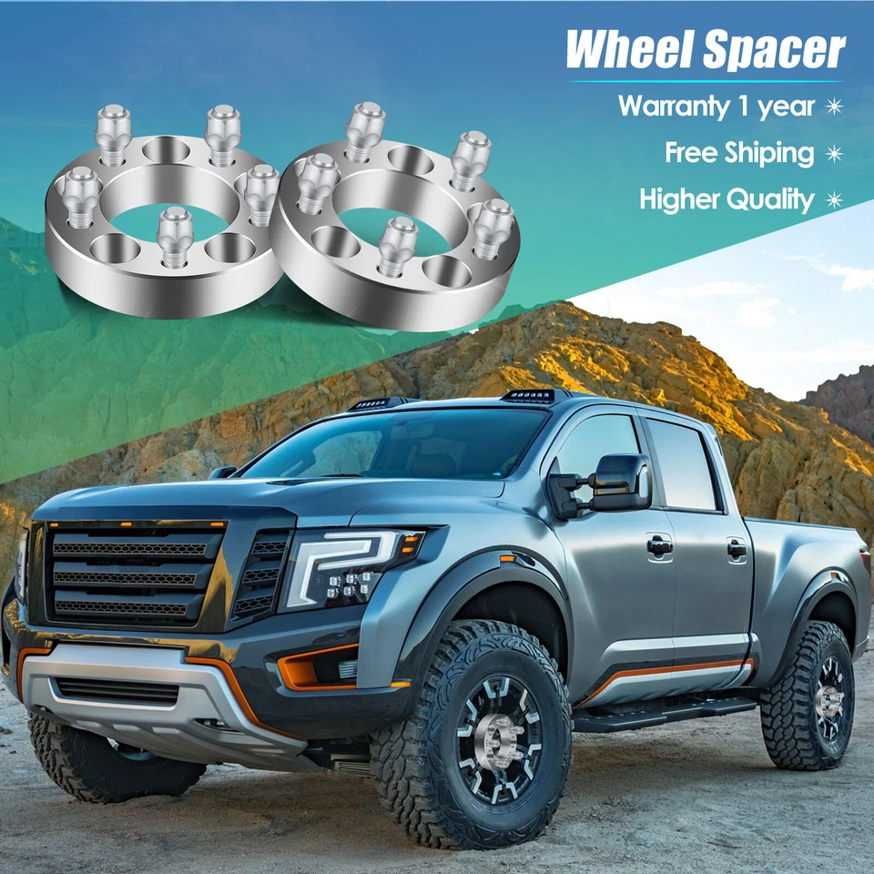 4 piezas espaciadores de rueda 1,25" 5x4,5 5x114,3 para Lincoln Town Car Ford Mustang Falcon Foto 2 de 4