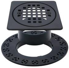 4 Inch Drain Grate Kit Compatible with Schluter Kerdi-Drain Flange Square Shower