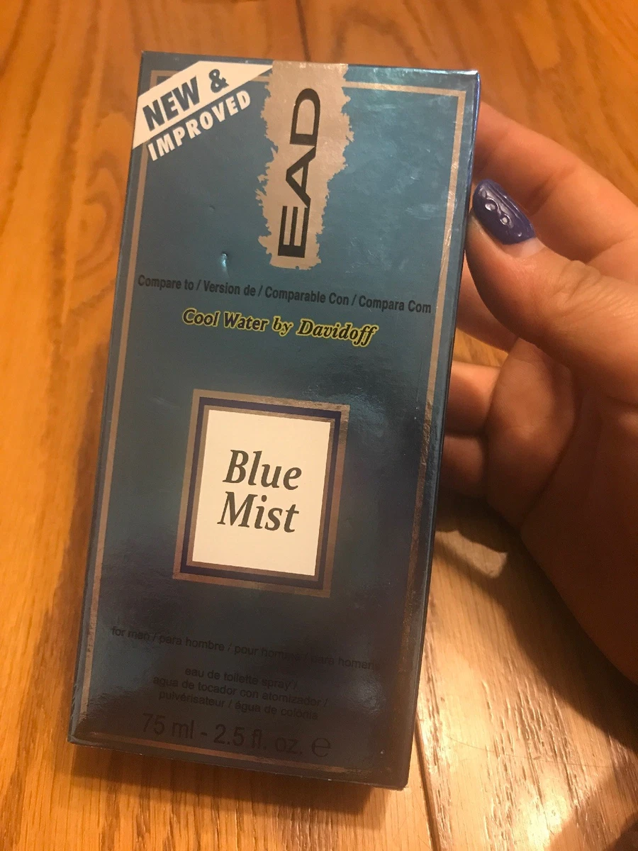 Spray de colonia EAD BLUE MIST para hombre 2 5 oz 75 ml eau de toilette nuevo SHIP24HR