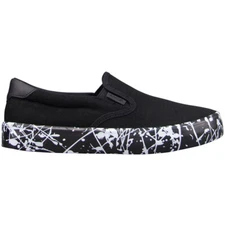 Lugz Clipper Splash Slip On  Womens Black Sneakers Casual Shoes WCLIPSPC-060