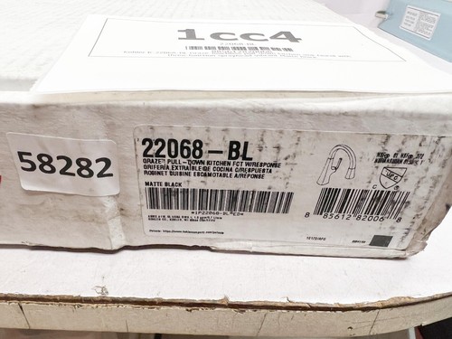 Kohler K-22068-BL Graze rubinetto lavello cucina estraibile touchless nero opaco - Foto 2 di 2