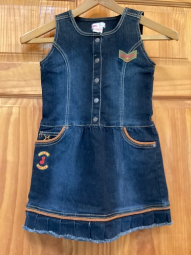JLO Jean Dress 6X Denim Skirt Jumper Romper JENNIFER LOPEZ Girls