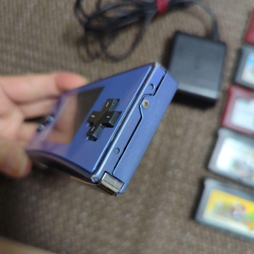 Nintendo Game Boy Micro System Konsole mit fünf Spieltiteln und Ladegerät Blau - Bild 8 von 19