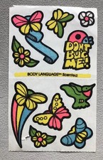 1980 s Scented Scratch N Sniff Stickers, Unused Loose Sheet