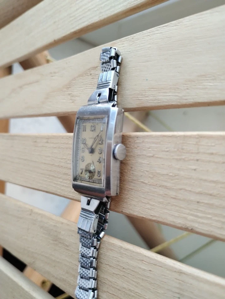 Reloj de pulsera Laco TANK RARO vintage para hombre Segunda Guerra Mundial cal. 550 REPARADO Foto 2 de 4