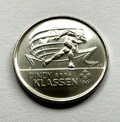Canada 2009 25-Cent Winter Olympic Golden Moments Cindy Klassen
