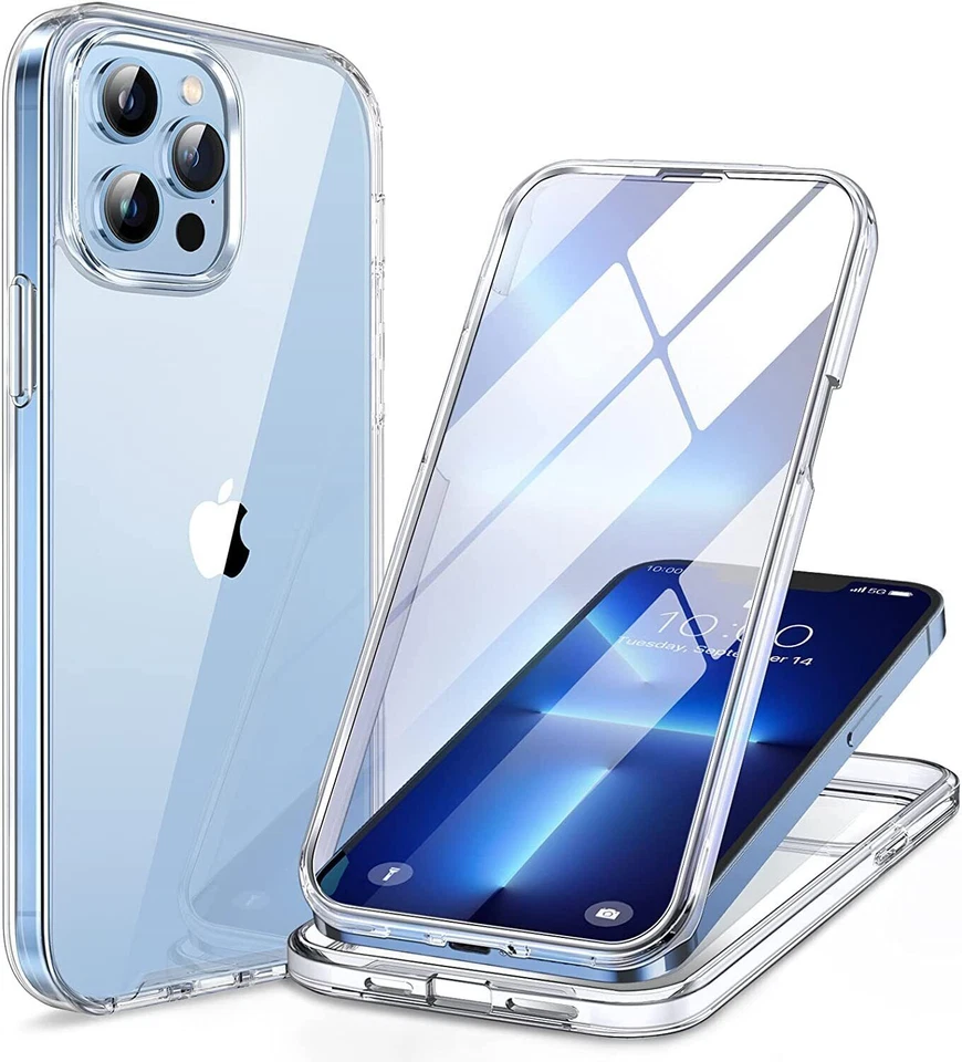 Clear Hybrid Shockproof 360 Case For iPhone 17 Pro 16 Pro 13 12 15Pro Max 11 XR