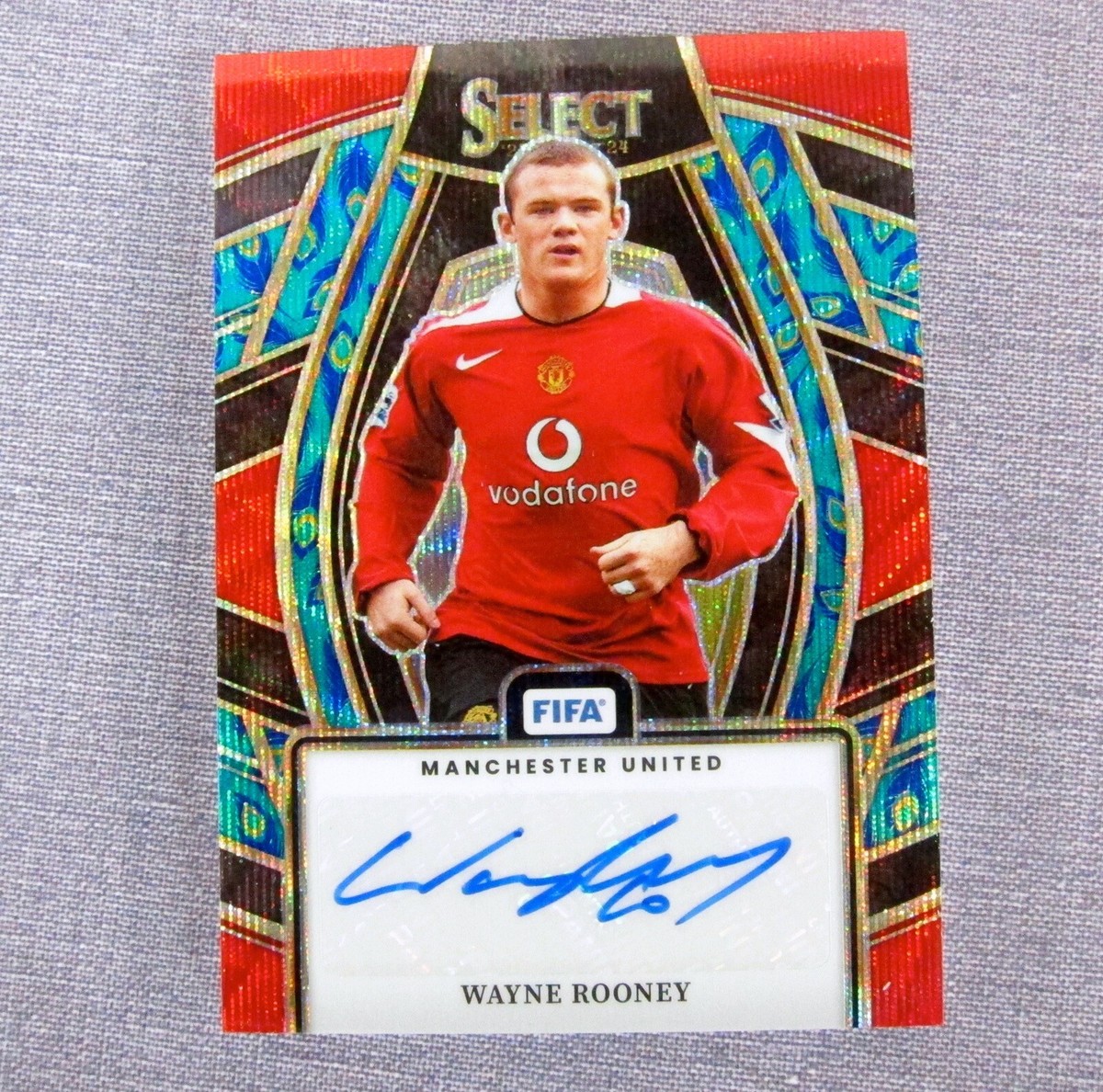 2023-24 Panini FIFA Wayne Rooney RARE Peacock Autograph