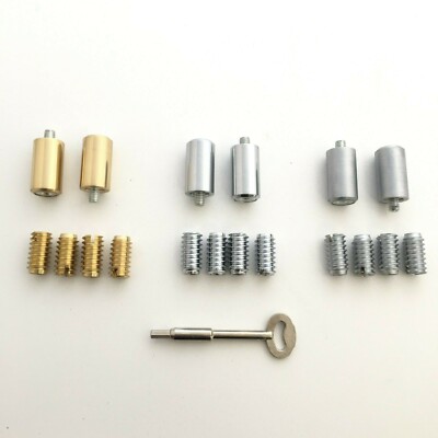 Flügelfenster Sicherheitsverriegelungsstopps - Pol/Messing, Chrom & Satin Chrom & Ersatzschlüssel