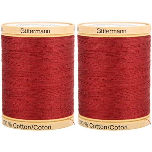 Gutermann 2-Pack Natural Cotton Thread Solids 876 Yards Each - Raspberry - 第 1/1 張圖片