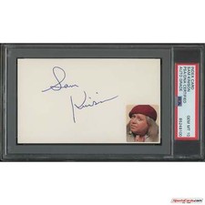 Sam Kinison Legendary Comedian and Actor Signed Auto 3x5 Card PSA/DNA Gem Mint 1
