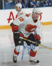 Calgary Flames Dave Lowry Autographed Signed 8x10 NHL Photo COA