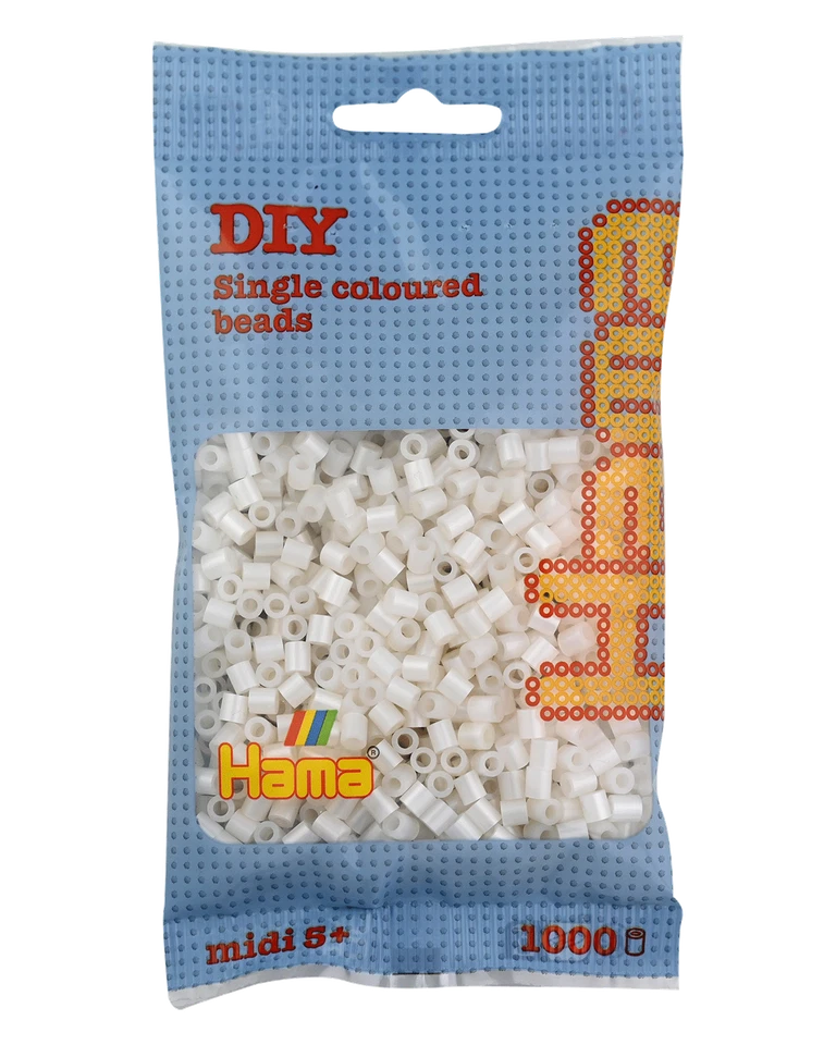 1000 Midi Bügelperlen - Perlmutt 207-64 Ø 5 mm Hama Perlen Steckperlen Beads