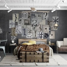 CREATIVE COLLAGE 64 PIECE MOSAIC MURAL WALL ART PHOTO LETTERS C64P-TYPO-001