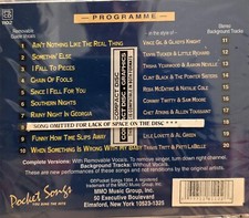 1102 COUNTRY BLUES  POCKET SONGS KARAOKE CDG  LOT MI