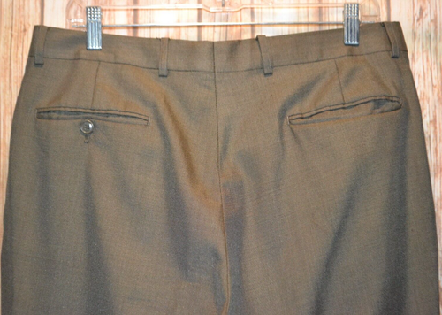 Jones New York Men Wool Silk Olive Green 3 Front Button Suit Sz 42R Wst 33x30 - Picture 8 of 15