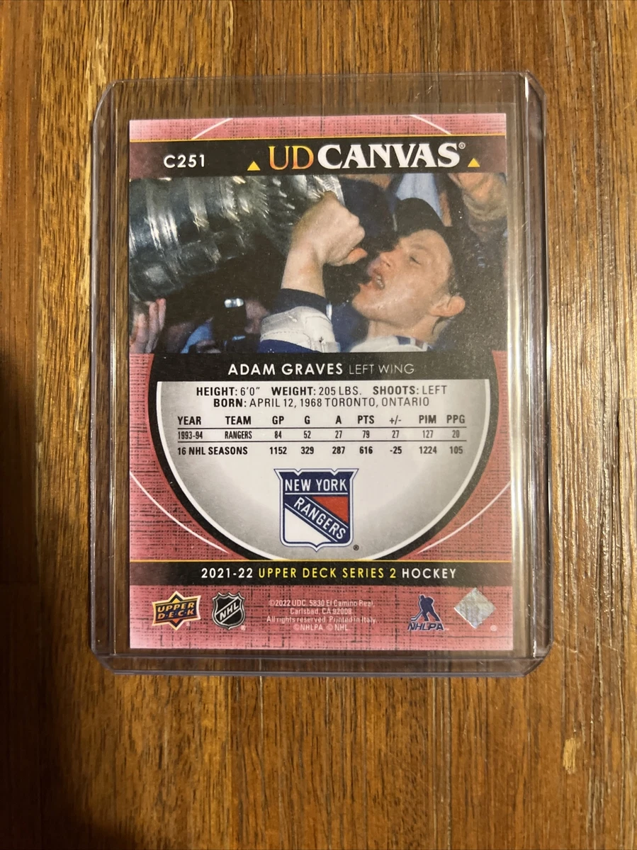 ADAM GRAVES 2021-22 Upper Deck Retired Stars UD Canvas SP #C251 $5.00 - PicClick