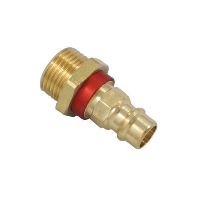 Parker Rectus Coupling Quick Connect Brass Plug 17mm NPT (Lot of 5) 26SFAW17MXX8
