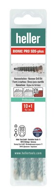 Heller Hammerbohrer SDS-plus Bionic Pro 8 x 160/100 mm 10+1 Multipack - 31024