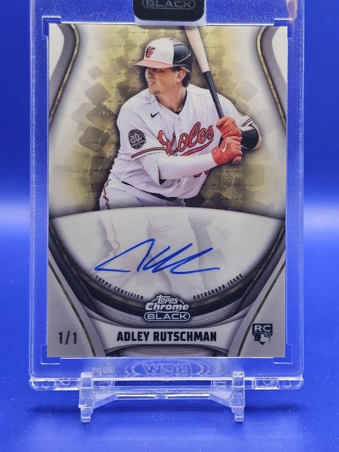 2023 Topps Chrome Black Adley Rutschman SUPERFRACTOR RC Auto 1/1