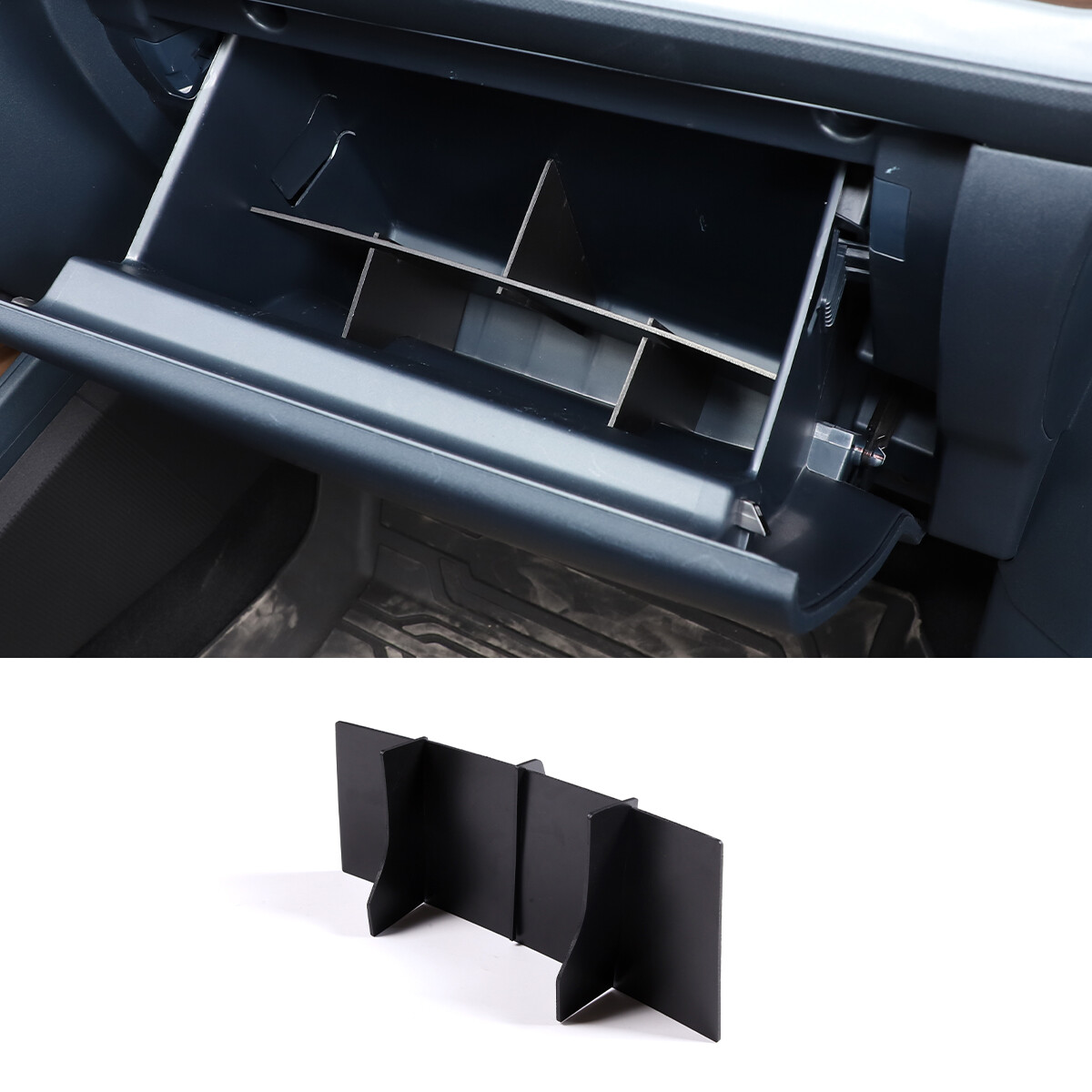 ABS Black Auto Parts Car Glove box Divider Trim Kits For Ford Maverick